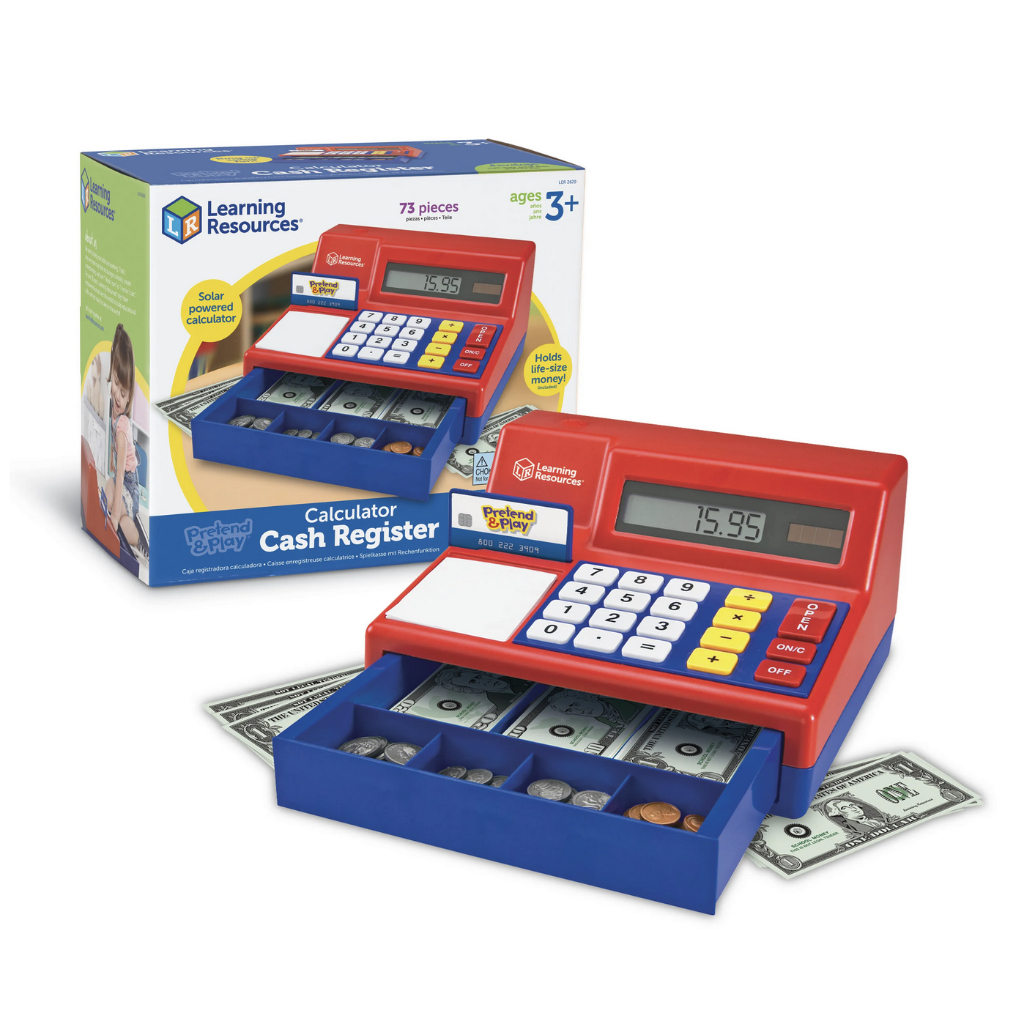 Learning Resources Pretend & Play Calculator Cash Register Mainan Kasir Anak