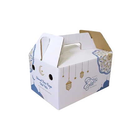 

( 5 pcs ) Box Jinjing Parcel Lebaran Dus Idul Fitri Hampers Sembako Oleh Oleh Kardus 27x18x15cm