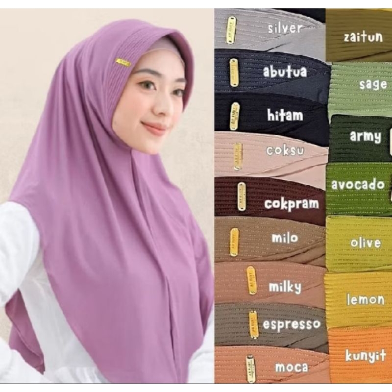 prelov jilbab instan Jersey pin gold