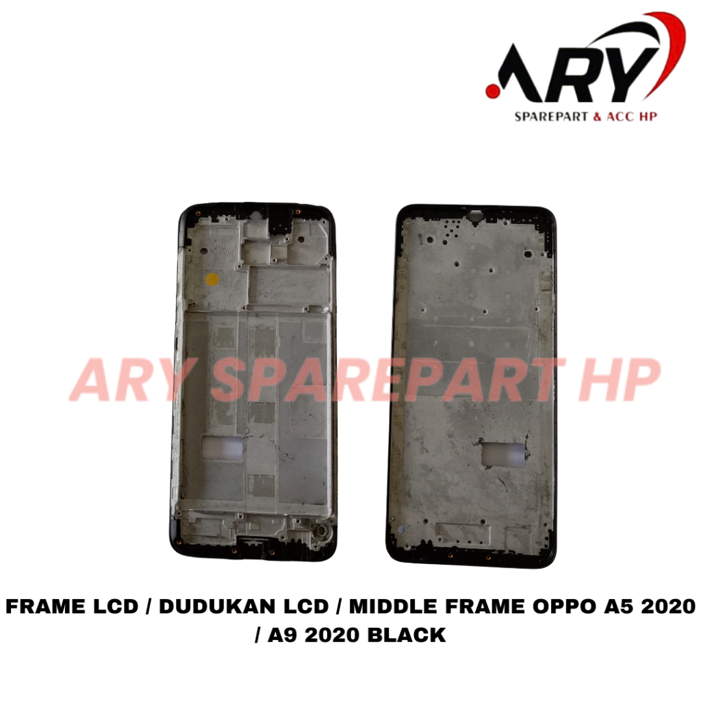 Frame LCD / Dudukan LCD / Middle Frame Oppo A5 2020 / A9 2020 Black