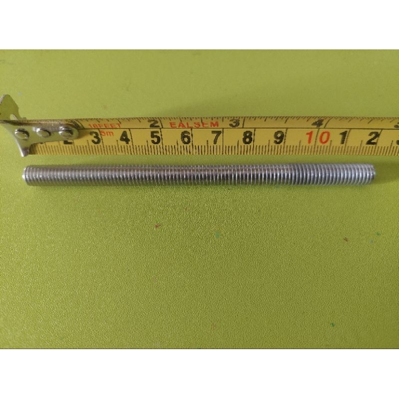 long drat as drat M8 panjang 12cm drat kasar stainless 304