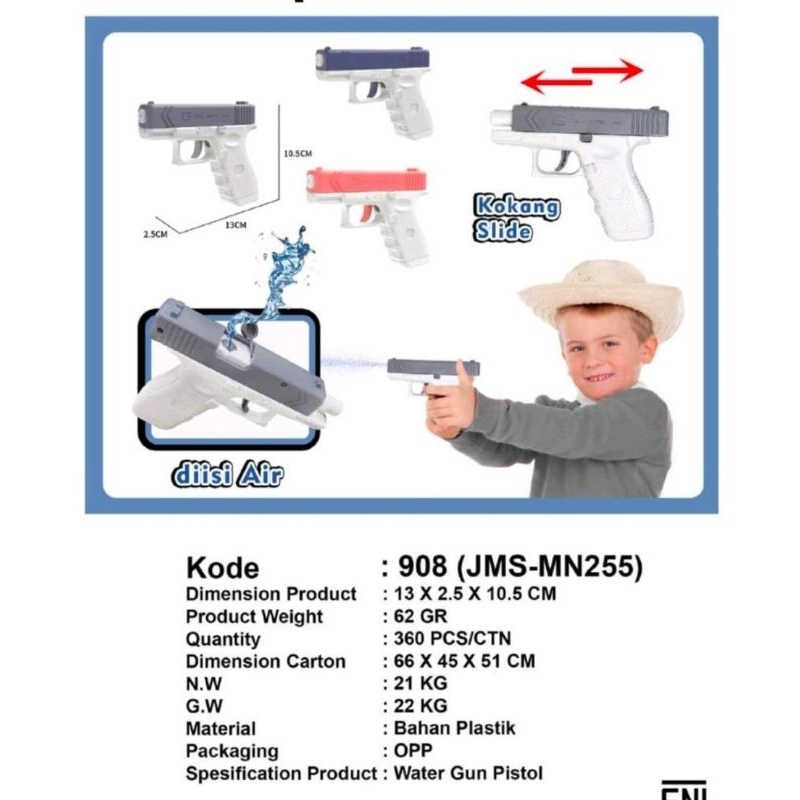 MAINAN ANAK TEMBAK TEMBAKAN AIR EDUKATIF