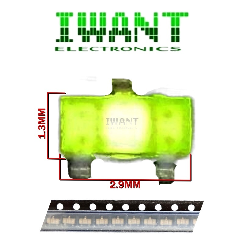 LED SMD HIJAU LED HIJAU SMD LED SMD 3 PIN LED SMD HIJAU 3 KAKI SM2233