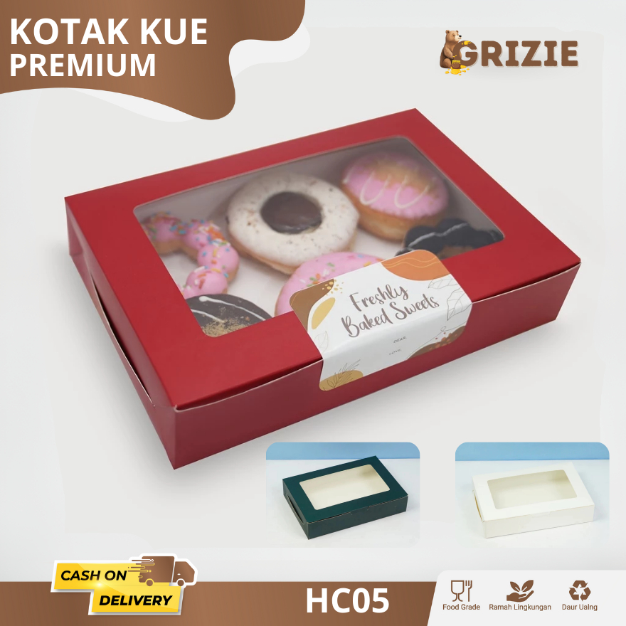 

Box Donat / Kotak Donat / Box Kue / Box Cake / Box Makanan / Kotak Kue I HC05