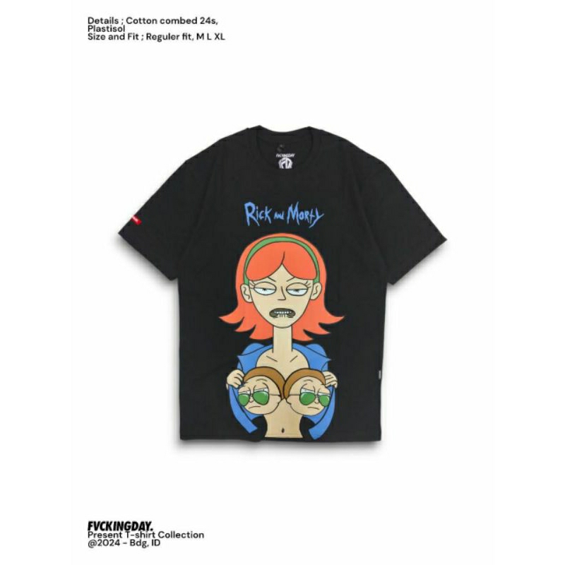 FUCKINGDAY T-SHIRT | KAOS "RICK AND MORTY" ORIGINAL