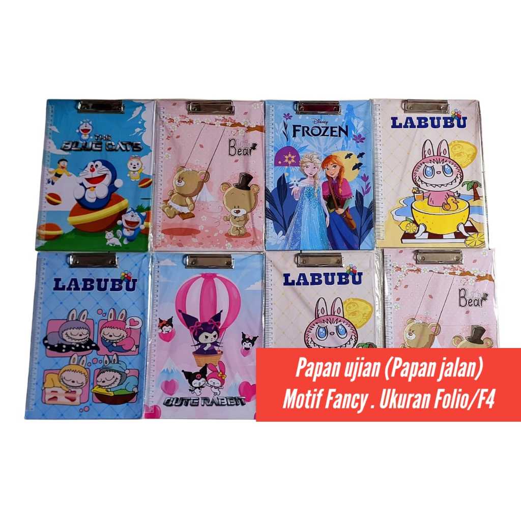 

Papan Ujian Fancy Papan Jalan Clipboard Ujian Karakter Ukuran Folio