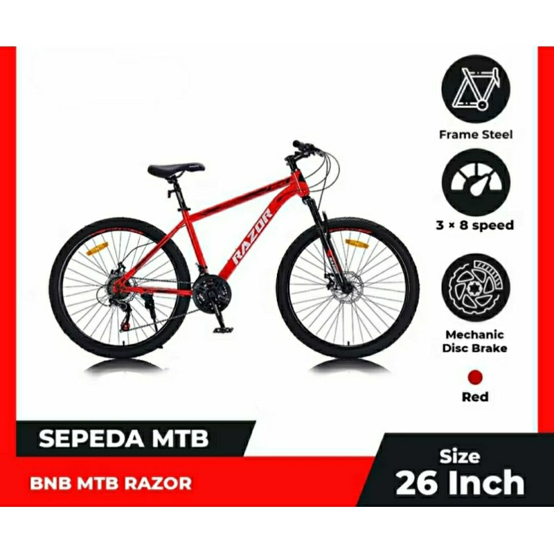 Sepeda MTB 26INCH BNB RAZOR