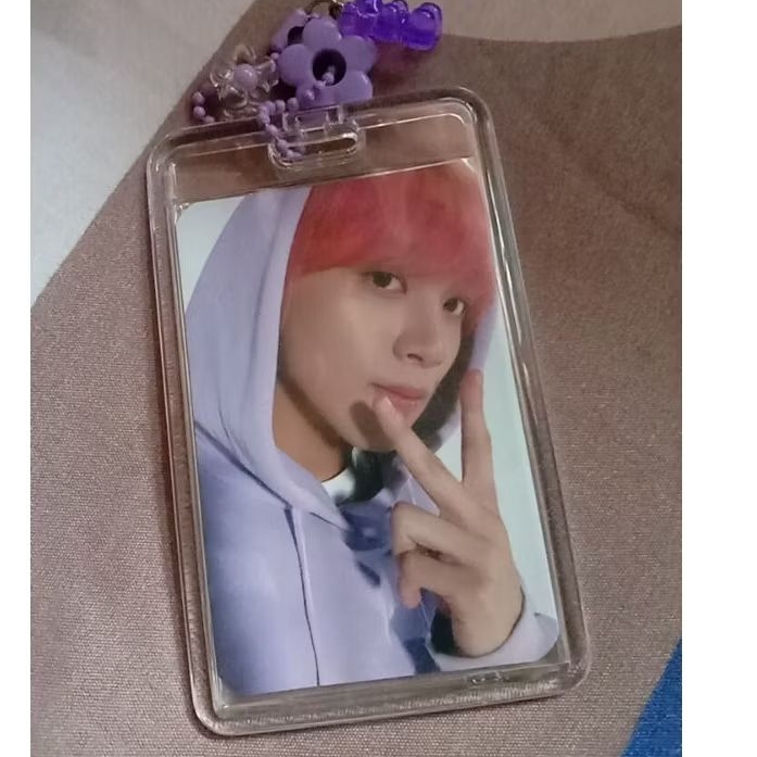 WTS Official PC Haechan hoodie ungu (pink hair)