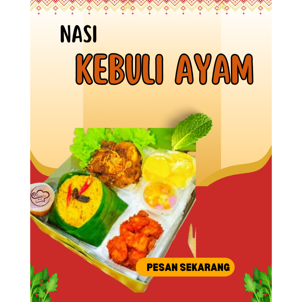 

Nasi Box kebuli Ayam /Paket Nasi kebuli Enak