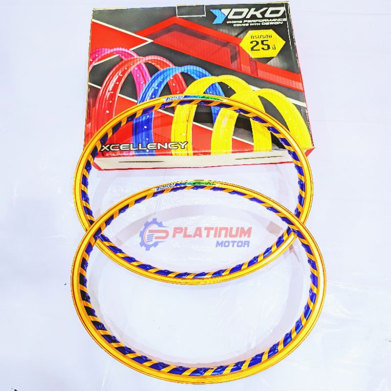 set ring velg YOKO ORIGINAL THAILAND 140×17 warna twotone