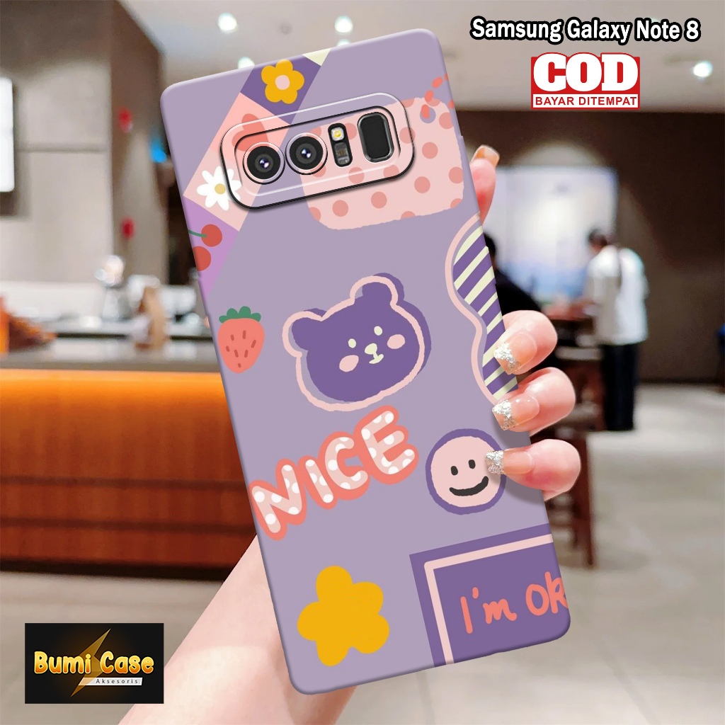 Bumi Case Samsung Galaxy Note 8 - Fashion Case Kartun - Softcase Pro Camera Samsung Galaxy Note 8 - 