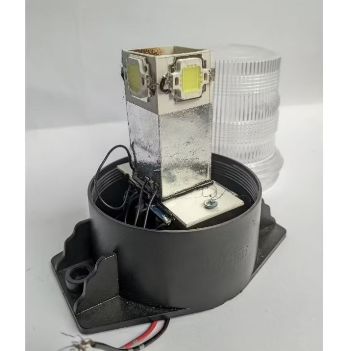 Lampu Rotary Blitz 2x Kedip 1x Kedip Toples Kecil Lampu Rakitan - 12/24 Volt ( michiba )