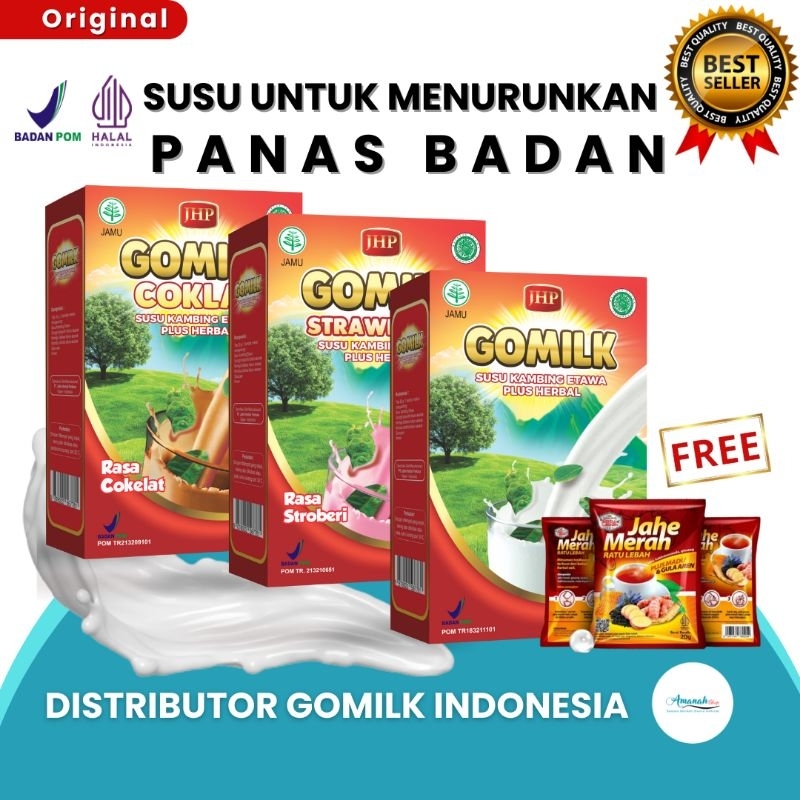 

[BISA COD + GARANSI] [GRATIS JAHE] GOMILK SUSU ETAWA PLUS HERBAL DAUN KELOR Untuk Demam Pada Anak