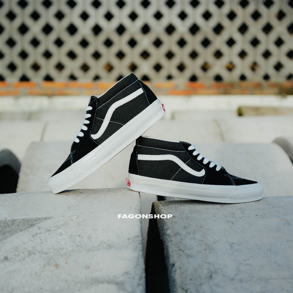 SK8-MID VAULT OG LX BLACK WHITE by FAGONSHOP