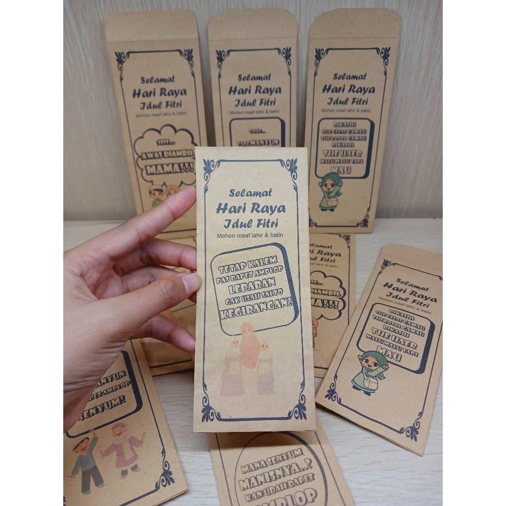 

AMPLOP LEBARAN KRAFT ISI 10 PCS UK 16,5 X 6,5 CM