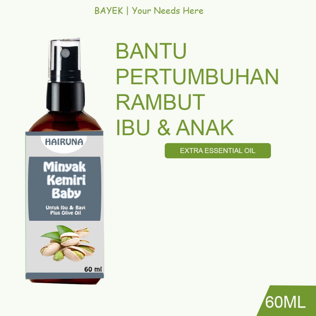 Minyak Kemiri Bayi Minyak Rambut Bayi Penumbuh Rambut Bayi Minyak Rambut Anak Minyak Kemiri Penumbuh
