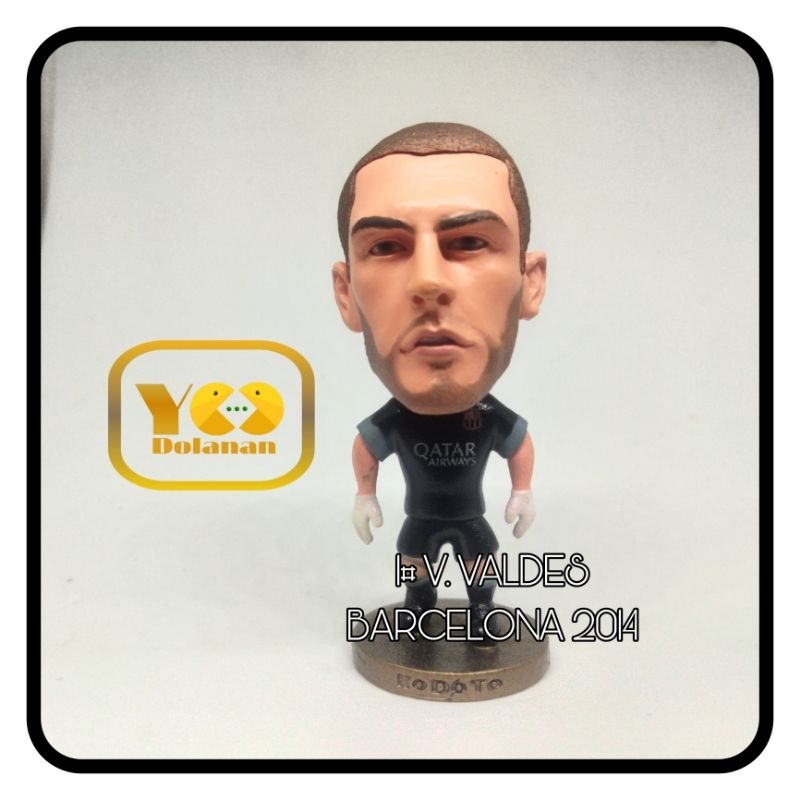 1# V. VALDES - BARCELONA 2014 KODOTO SOCCERWE FIGURE PEMAIN BOLA