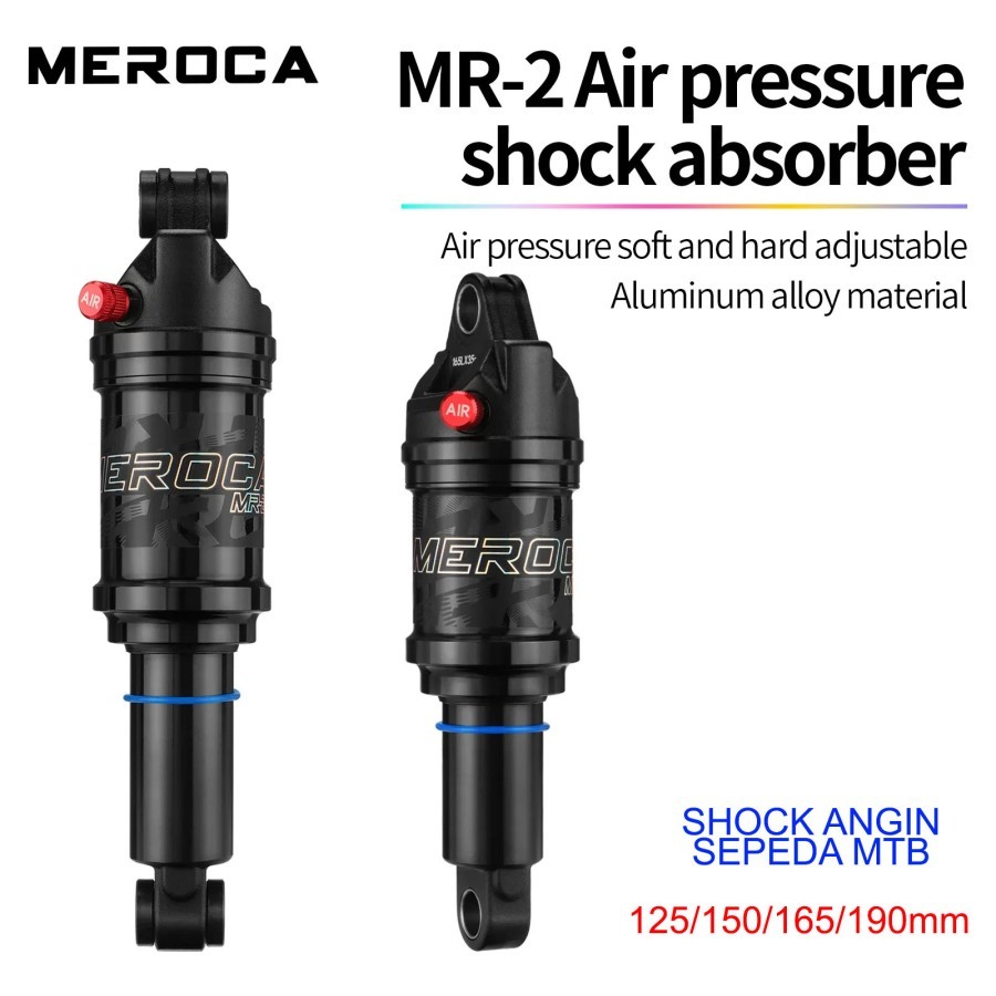 Meroca MR2 Air Rear Shock Breaker Angin Tengah Sepeda Absorber Suspensi Rearshock Belakang