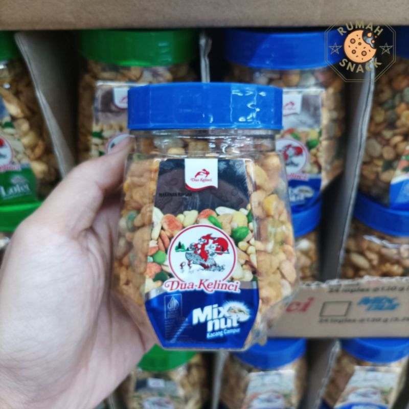 

Dua Kelinci Kacang Mix Nut Lofet 150 gr toples