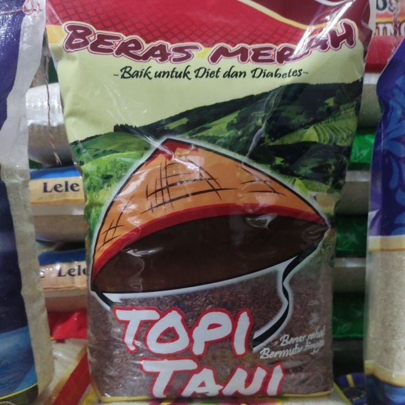 

Beras Merah Topi Tani kemasan 5kg