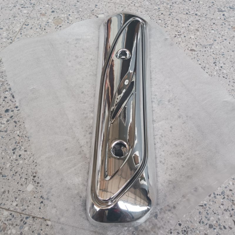 cover tameng knalpot chrome Vario 110 old