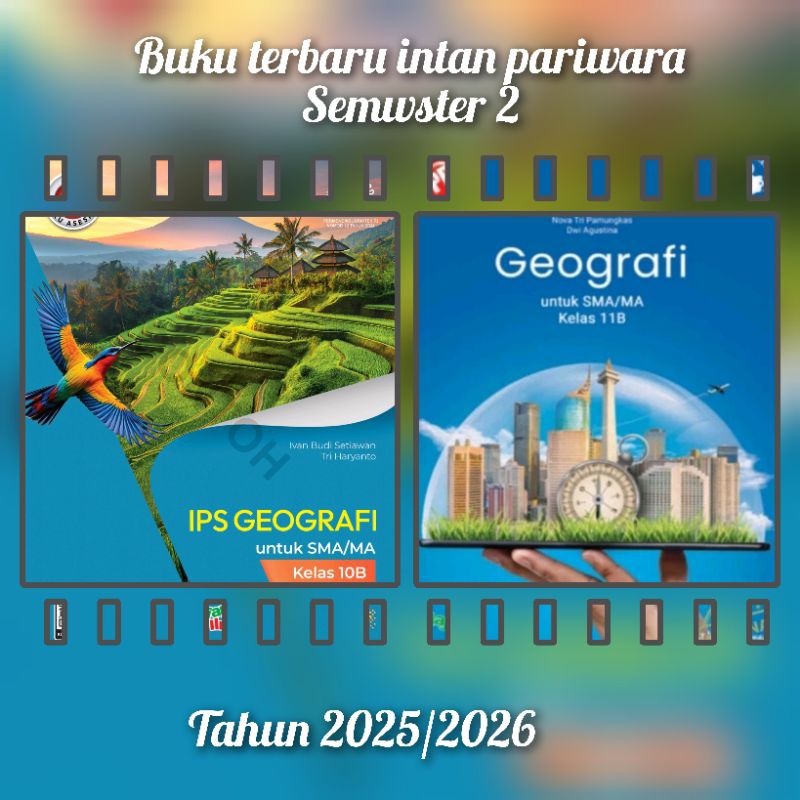 Buku lks/pr kurmer geografi kelas 10 &11 semester 2 tahun 2024/2025 intan pariwara