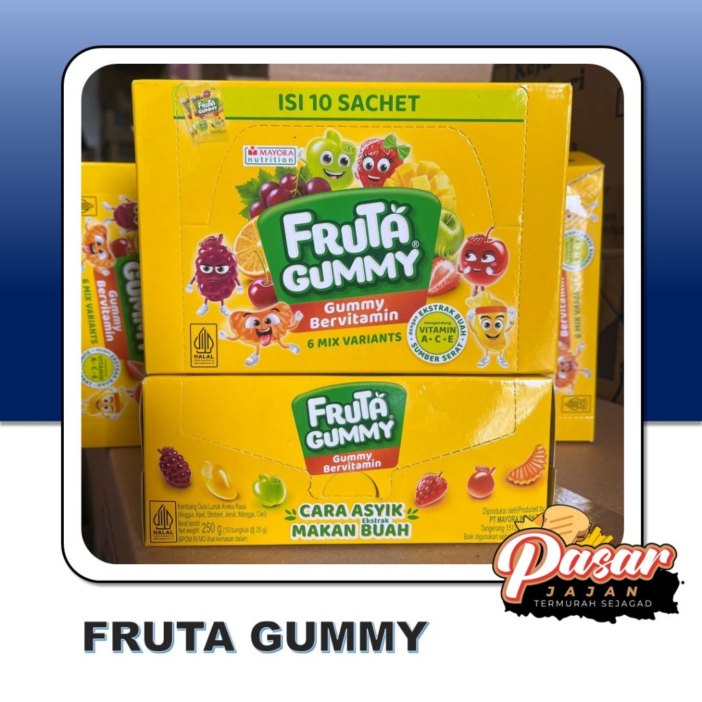 

Fruta Gummy Isi 25gr x 10pcs