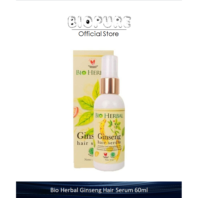 BIO HERBAL GINSENG HAIR SERUM 60ML - SERUM RAMBUT BIO HERBAL ORIGINAL