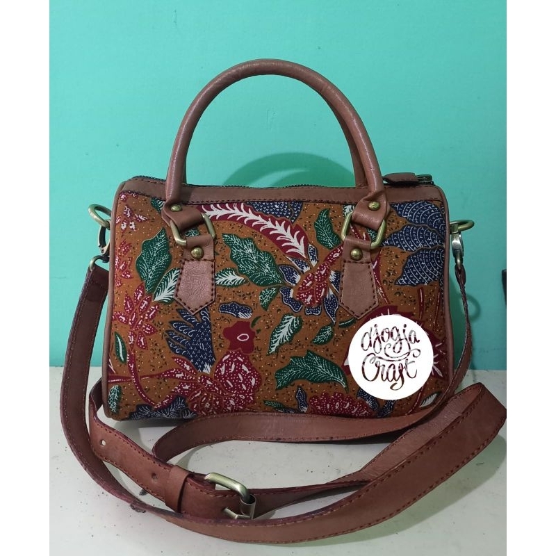 Djogja Klasik Tas Kulit Speedy Mini Batik