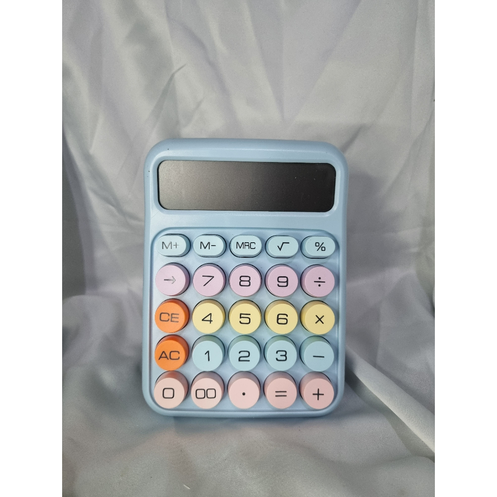 

Kalkulator Keyboard Warna Pastel/ Warna Soft Mekanis Portabel Layar Kecil12-bit