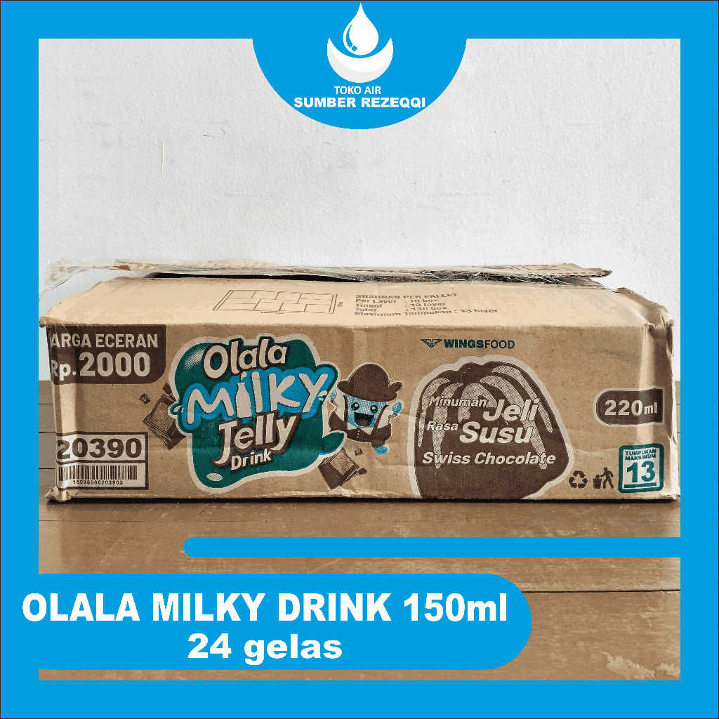 

OLALA MILKY JELLY 150 ml (24 GELAS) MINUMAN