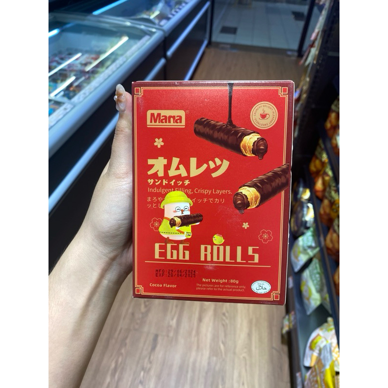 

mana egg rolls cocoa flavor 80gr