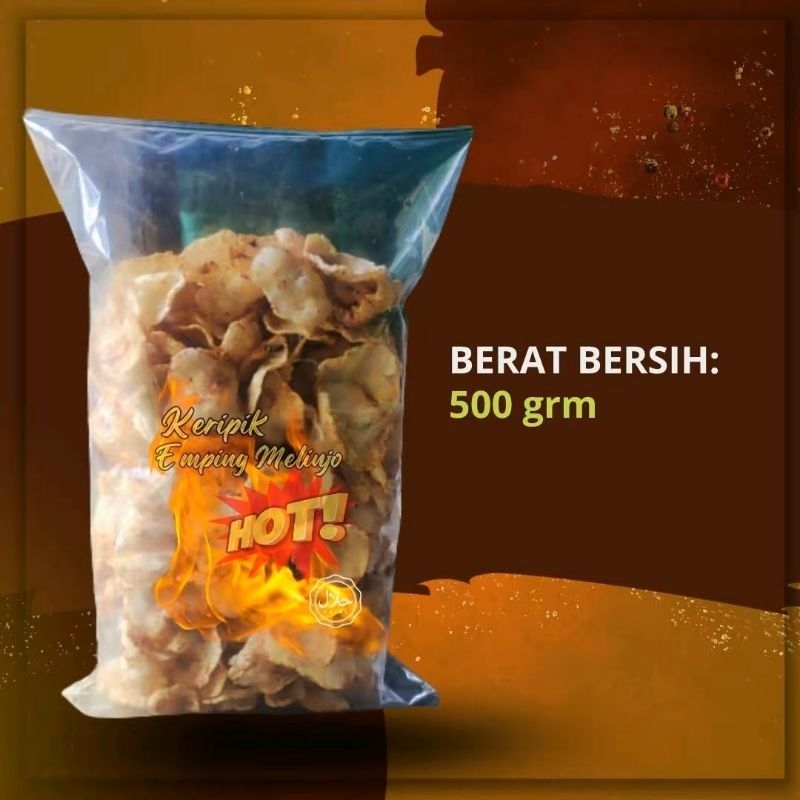 

Emping belinjo pedas manis (500 gr)