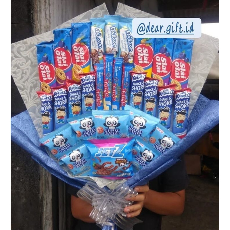 

Buket snack jumbo // bouquet wisuda / hari guru / hadiah hari ibu GRATIS ONGKIR XTRA
