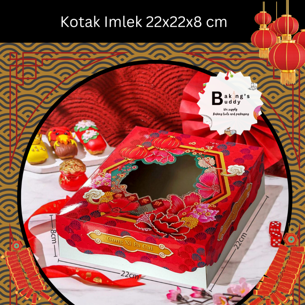

Box Kotak Imlek Spring 22 x 22 x 8 cm