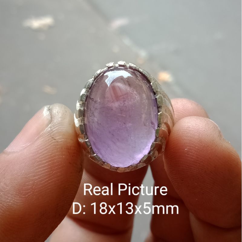 Batu Permata Kecubung Amhetys Kalimantan Natural Cristal Top Real Quality (Realpict) Stok 1