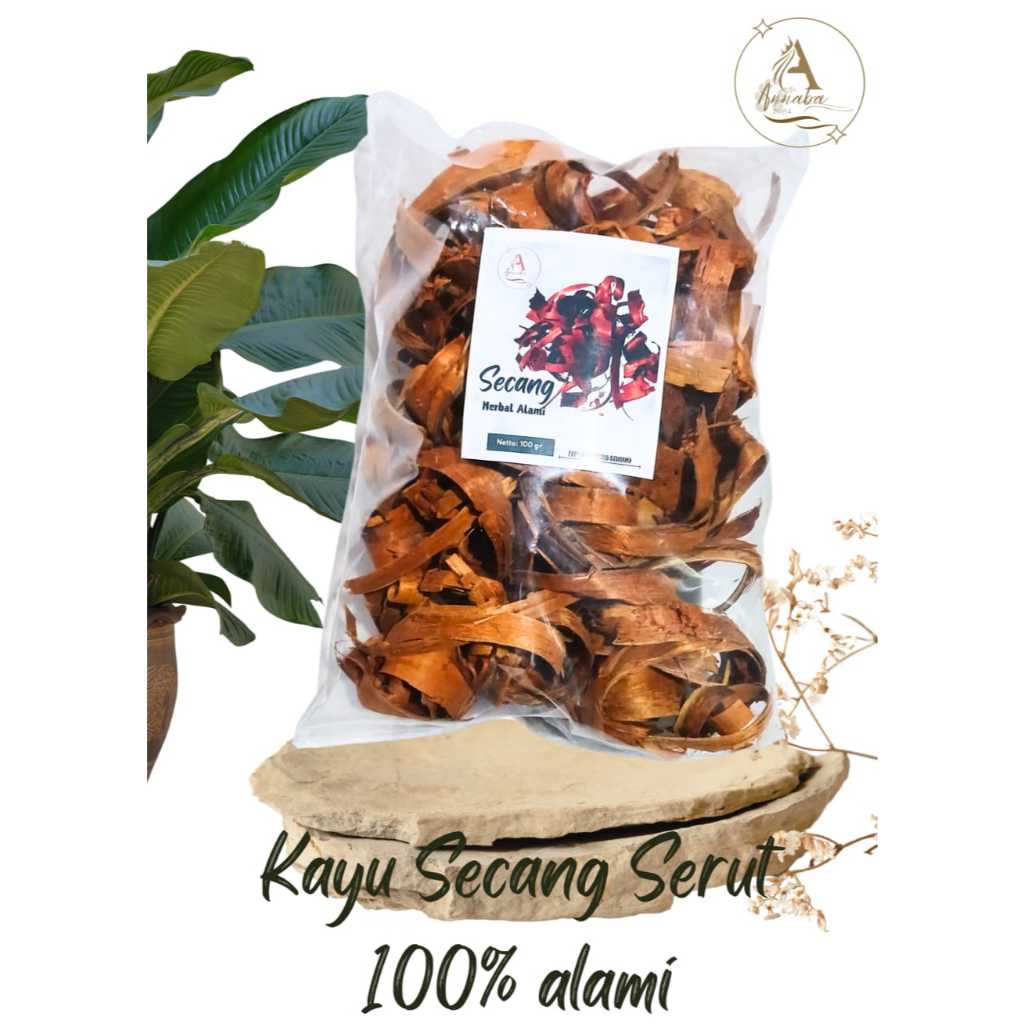 

Kayu Secang Serut Halus 100 gr Kualitas Warna Merah 100% herbal alami