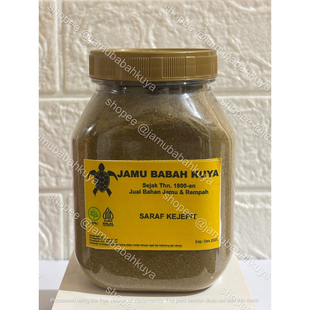 

Jamu Babah Kuya Obat Saraf Kejepit Herbal Sakit Pinggang Menjalar ke bokong Kaki Kesemutan Lumpuh Ramuan Tradisional 100% Herbal Murni