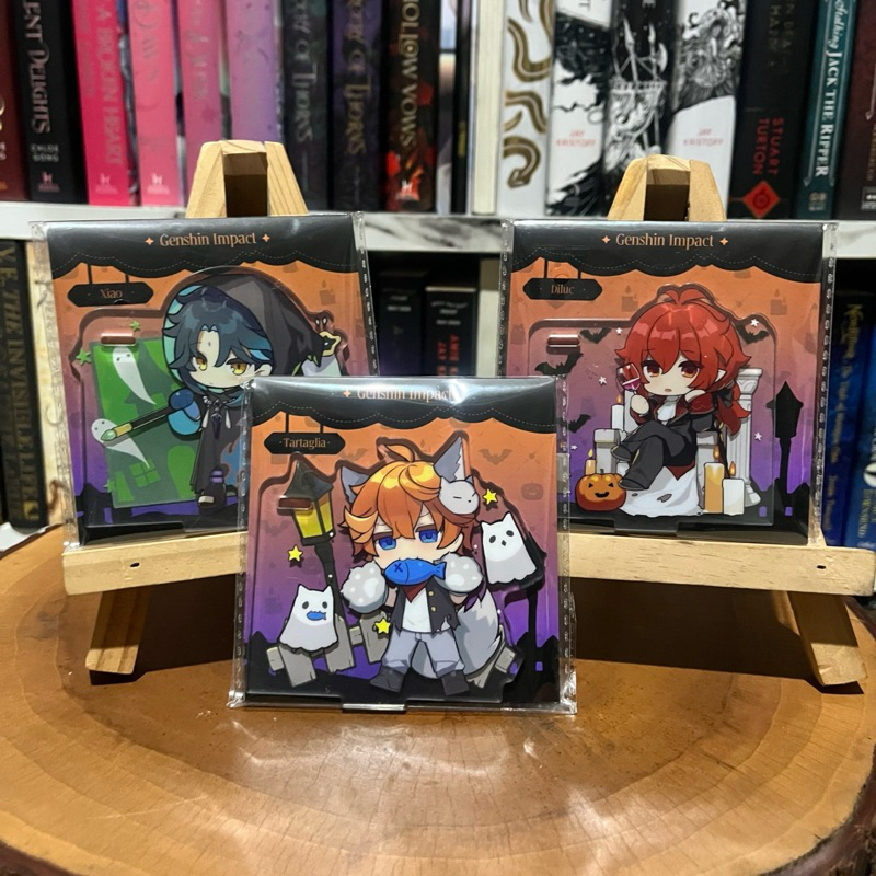 OFFICIAL Ready Stock Halloween Chibi Genshin Impact Standee Xiao Childe Tartaglia Ajax Diluc
