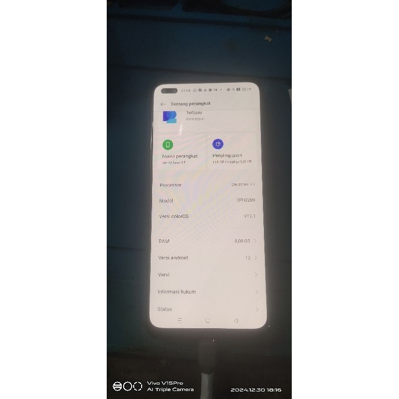 lcd oppo reno 4f asli copotan