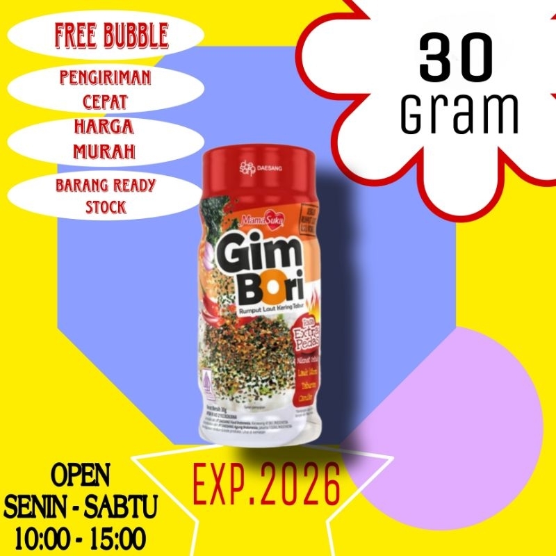 

Mama Suka Gim Bori Extra Pedas 30 gram