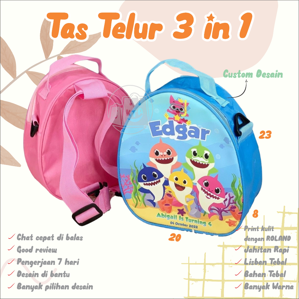 

❤️asemka77❤️GOODIE BAG ULTAH CUSTOM TAS TELUR 3 IN 1