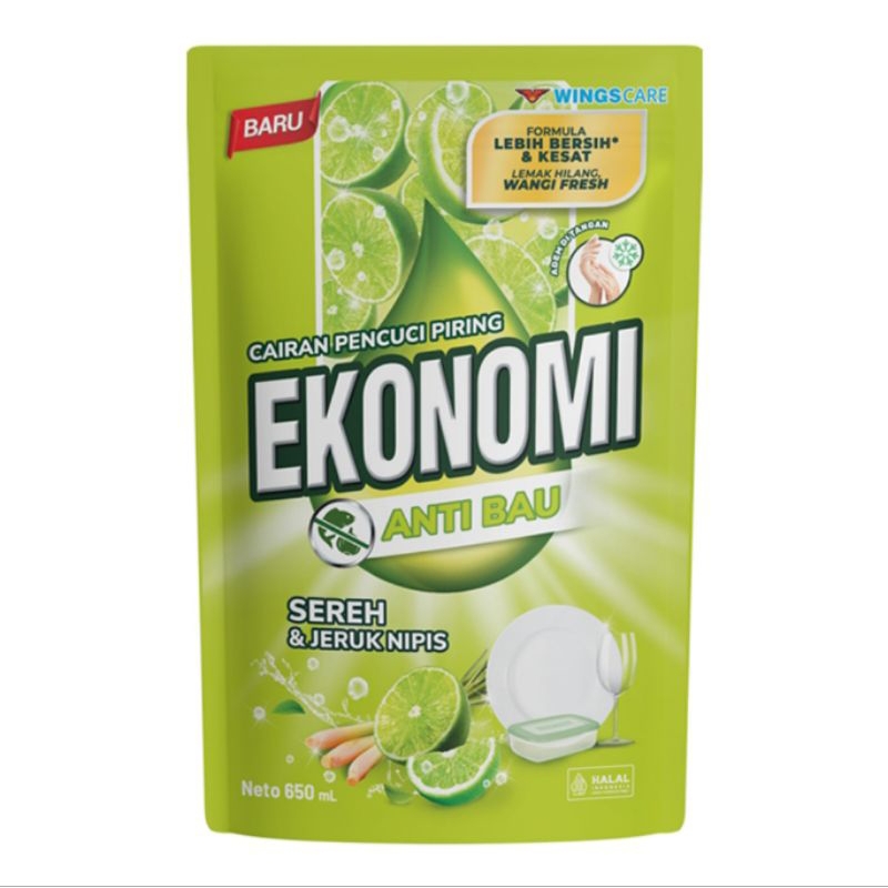 Ekonomi Sabun Cuci Piring Sereh & Jeruk Nipis 650 ml