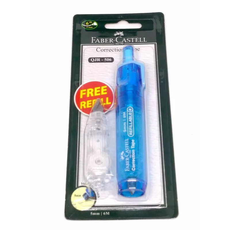 

Faber Correction Tape QJR-506 5mm x 6m w/ refill - Tipex Pita Kertas