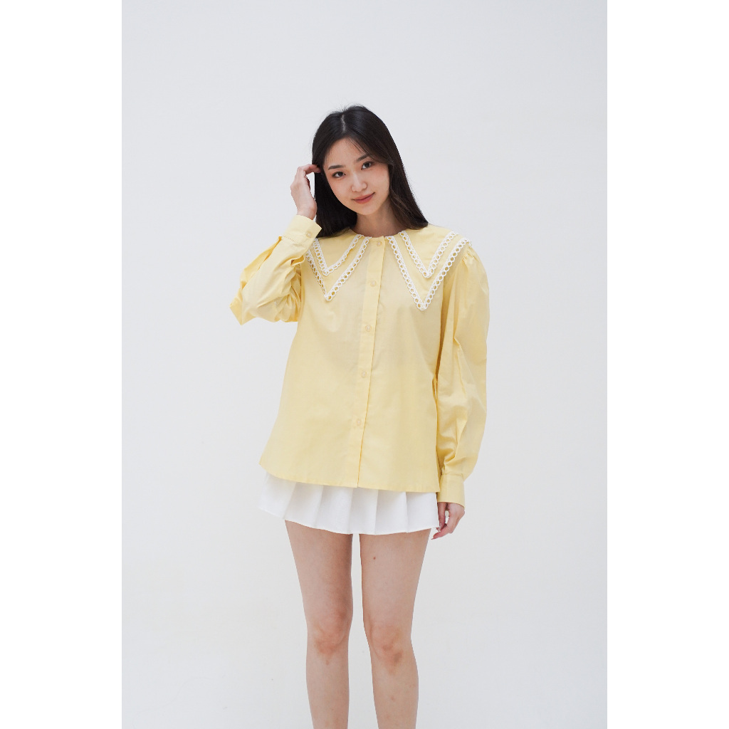 OSIO FASHION Atasan Blouse Kemeja Wanita Kamiya