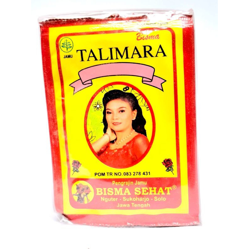 

Jamu Talimara Bisma Sehat (Sari Asmara) kemasan pack isi 10 sachet.