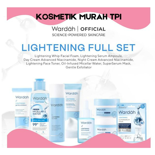 #Kosmetikmurahtpi# Lightening Series Full Set  #Lightening #Mencerahkan #Wardah