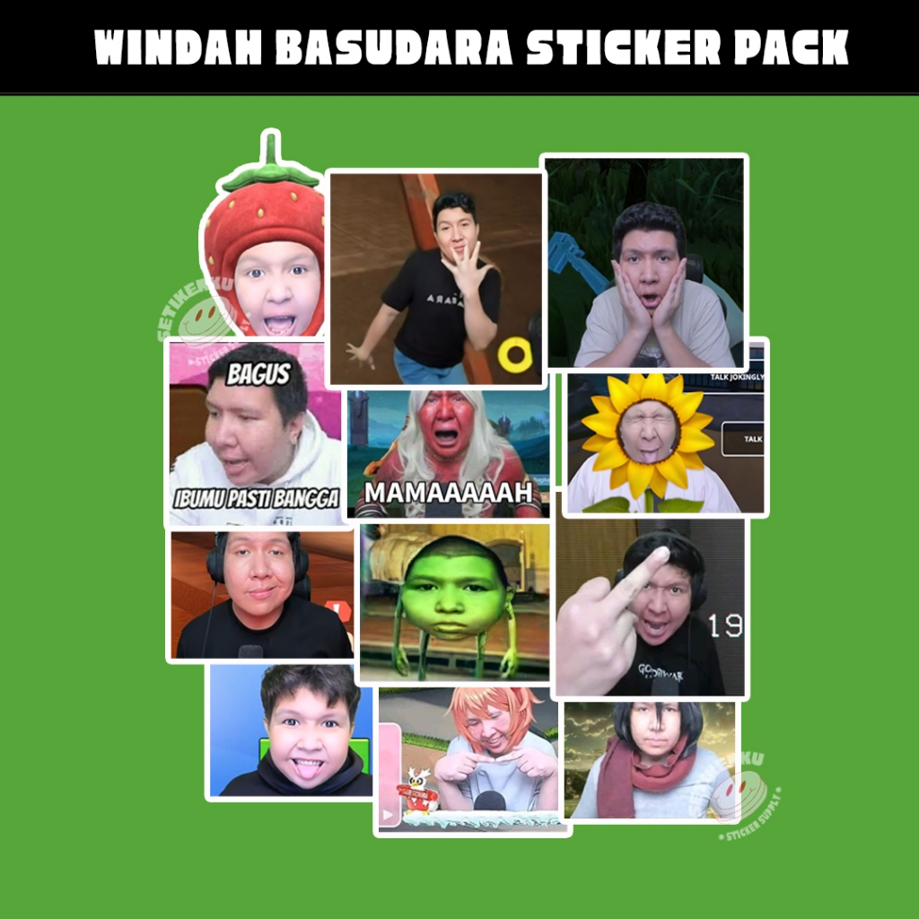 

Windah Sticker Pack A6 (12pcs)