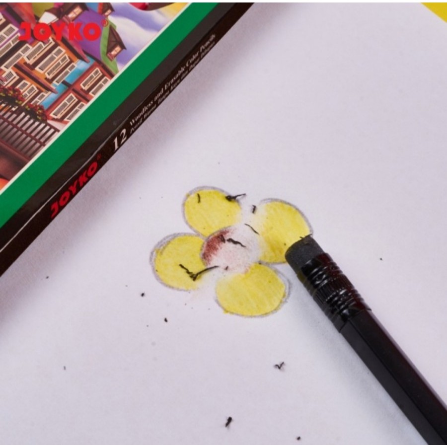 

pensil warna joyko bisa di hapus / pensil warna erasable