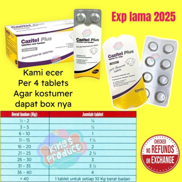 CAZITEL PLUS DOGS 1PCS